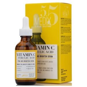 Medix 5.5 Vitamin C Serum with Glycolic Acid, Ferulic Acid and Lactic Acid. Skin Brightening Serum 52ml