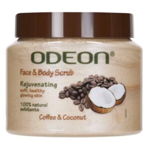 ODEON Coffee and Coconut Exfoliating Face Body Scrub 300ml