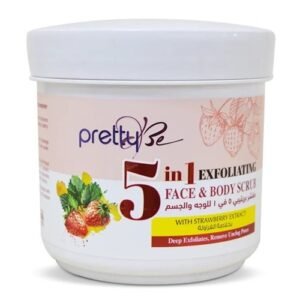 PrettyBe 5in1 Face & Body Scrub Strawberry 550ml