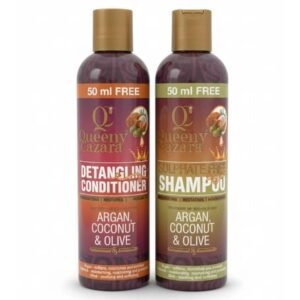 Queeny Cazara Detangling Conditioner & Sulfate Free Shampoo 250ml