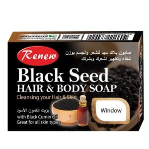 Renew Black Seed Hair and Body Soap with Black Cumin Oil for all Skin 90gm