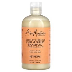 Shea Moisture, Curl & Shine Shampoo Coconut & Hibiscus 384ml