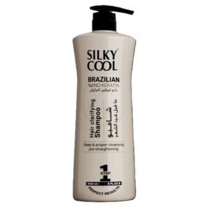 Silky Cool Brazilian Nano Keratin Hair Straightening & Smoothing Step-1Clarifying Shampoo 1000ml
