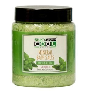 Silky Cool Freshy Minta , Refreshing Mint Bath Soak for Soft Skin, Relaxation & Muscle Relief  Mineral Bath Salt 750ml