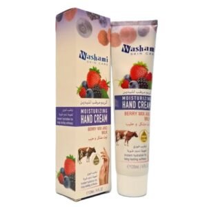 Washami Moisturizing Hand Cream with Berry Mix & Milk Hydrating & Nourishing Formula  120gm